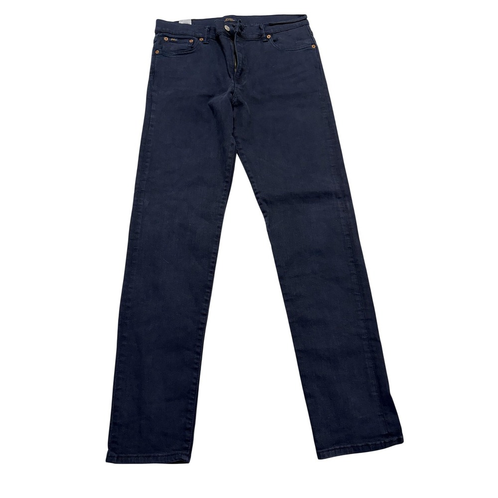 Polo Ralph Lauren Jeans Womens 20 Blue High Rise Straight Dark Wash Stretch